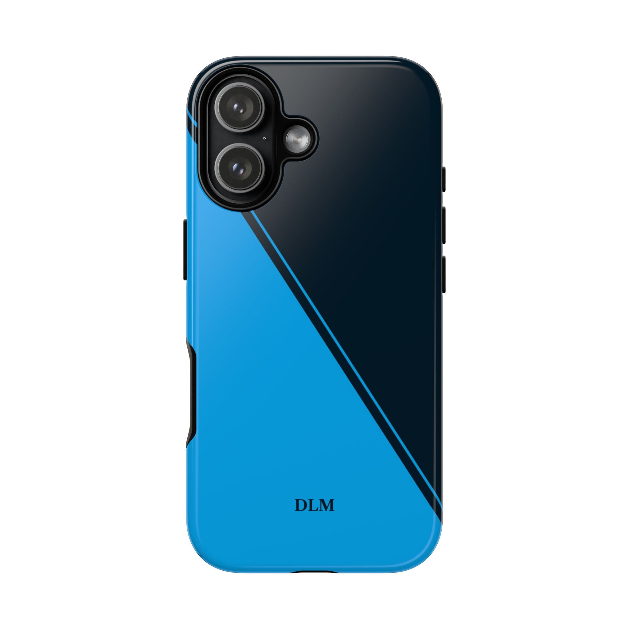 Blues Two Tone Custom Initials Case