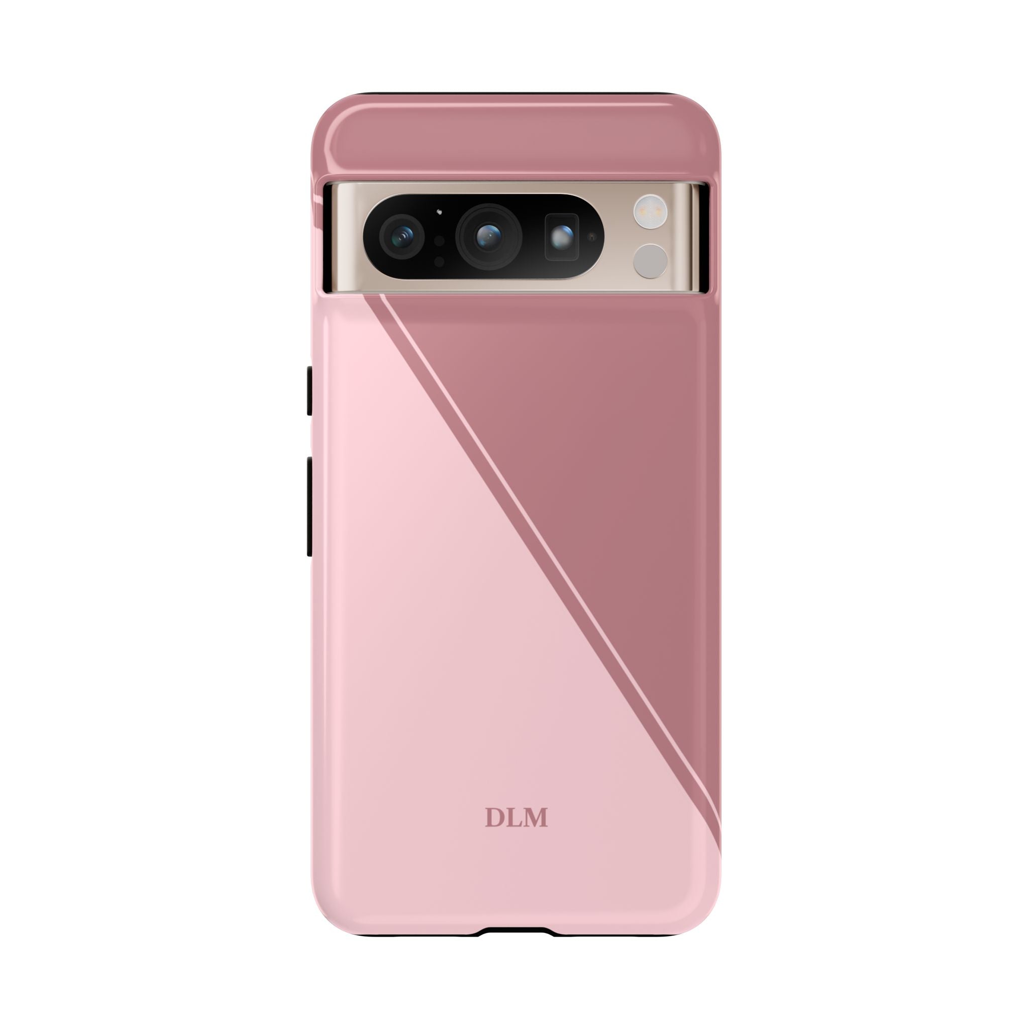 Pinks Two Tone Custom Initials Case