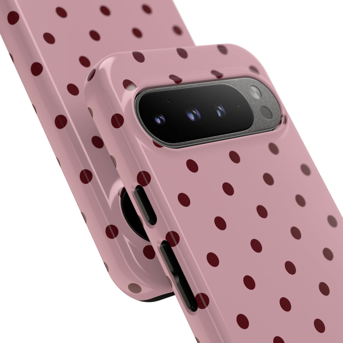 Berry Blush Personalised Polka Dot Case