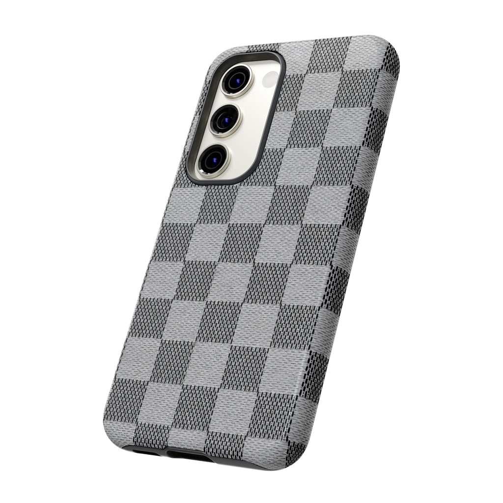 Checkered Grey Phone Case