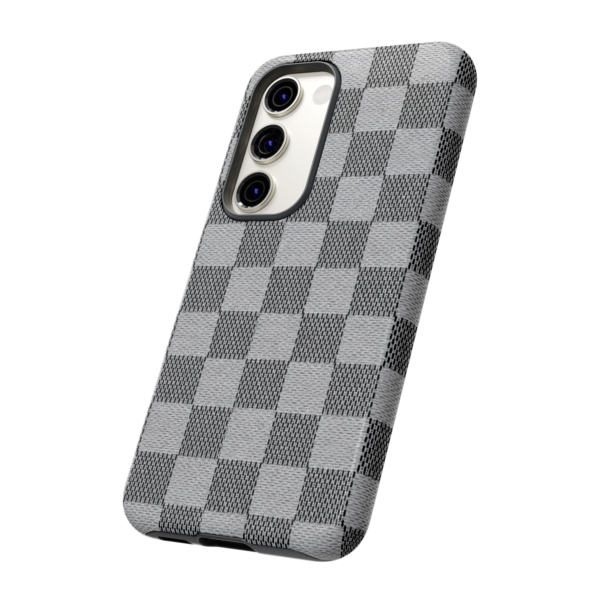 Checkered Grey Phone Case