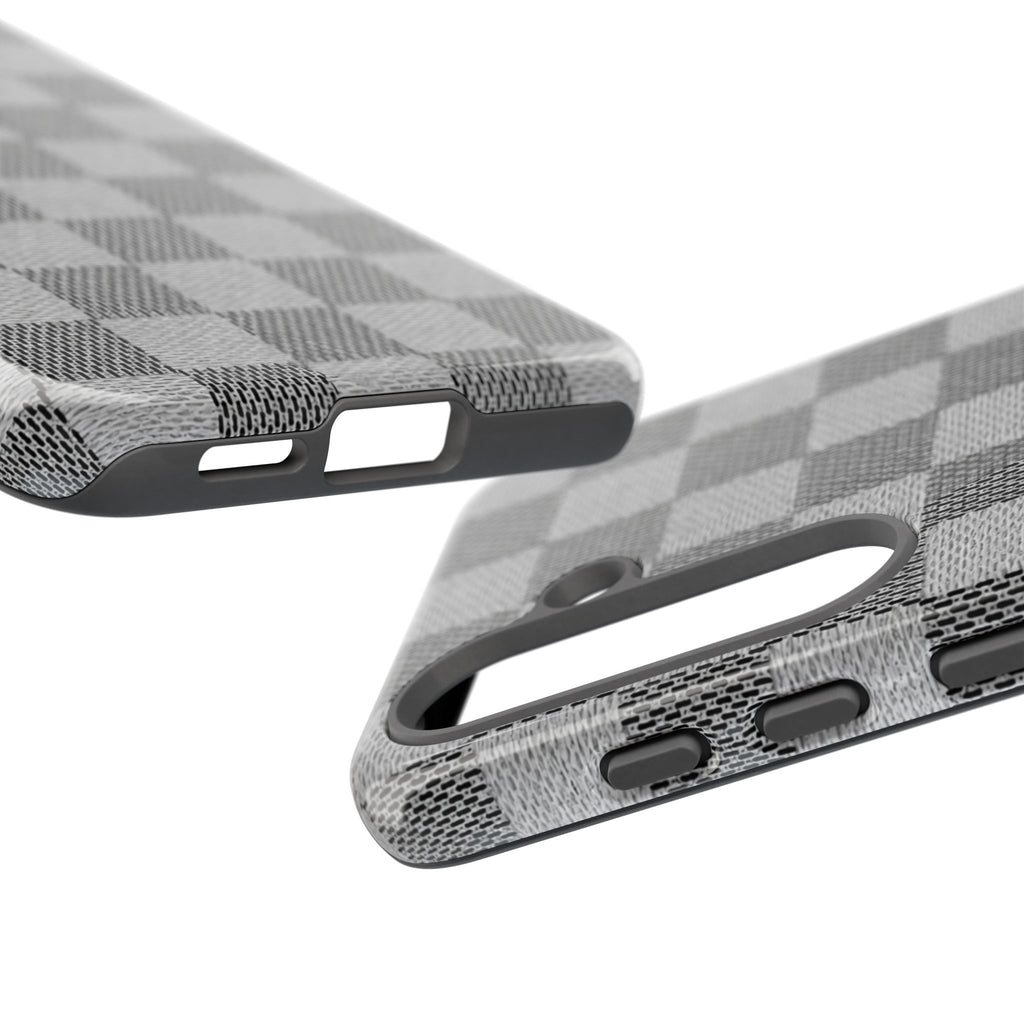 Checkered Grey Phone Case