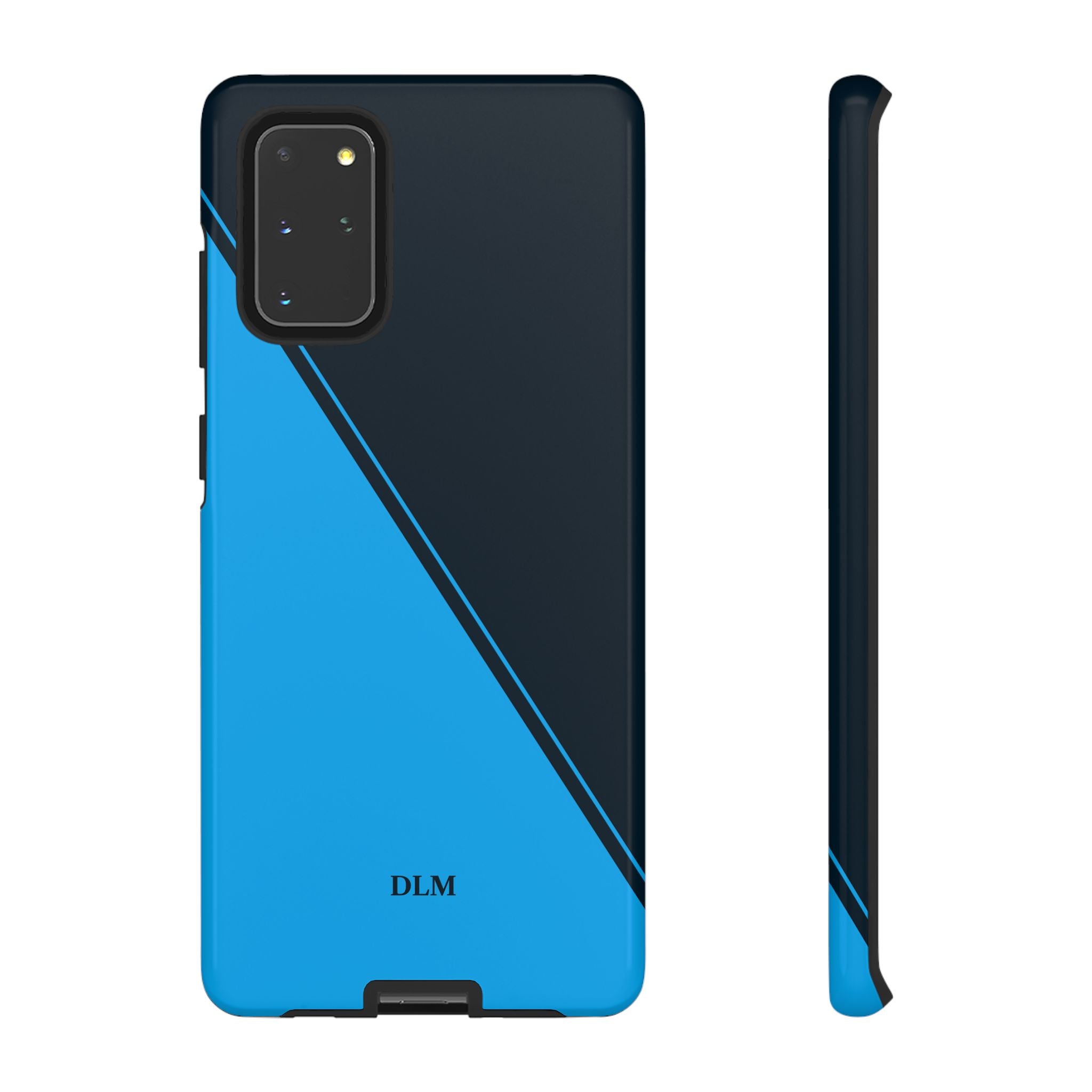Blues Two Tone Custom Initials Case