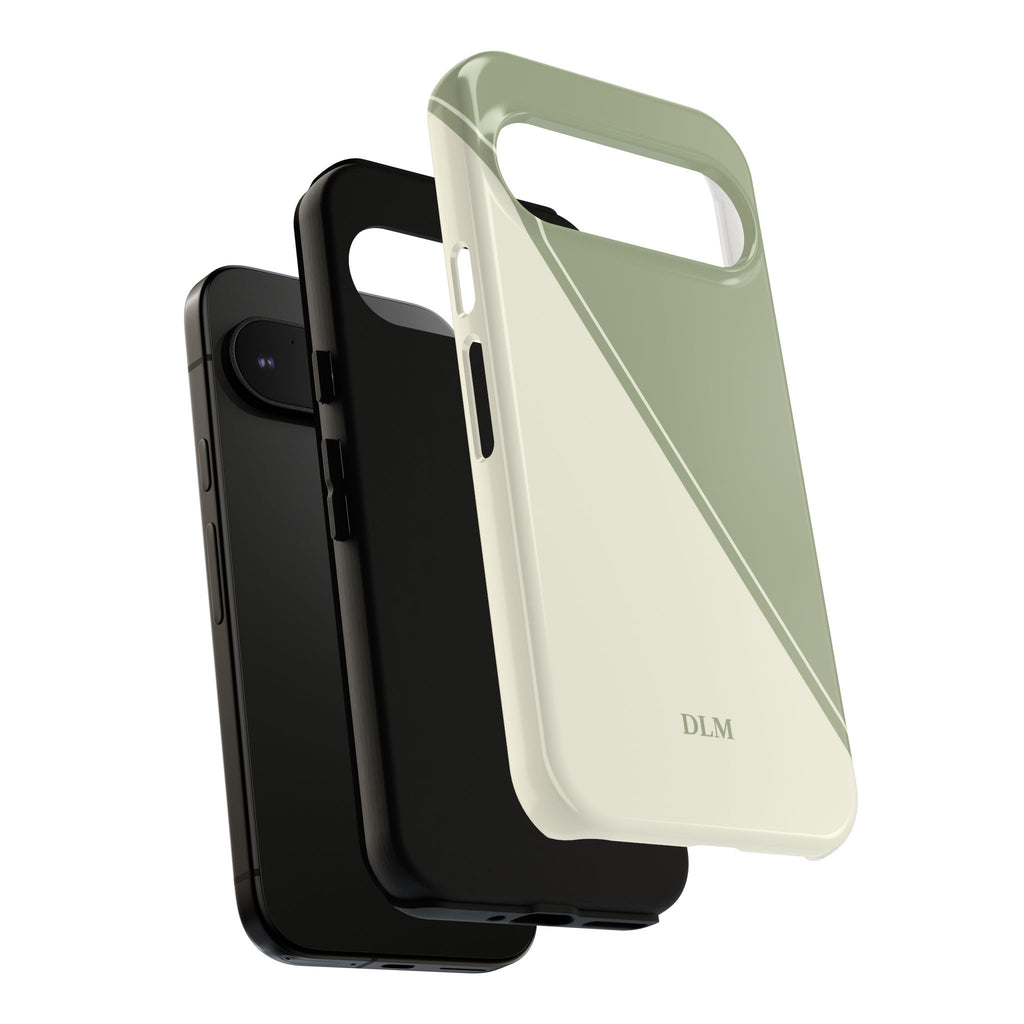 Matcha Two Tone Custom Initials Case
