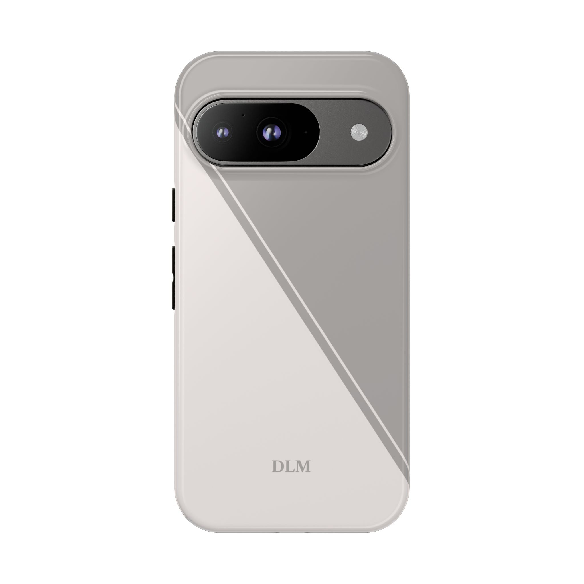 Grey Two Tone Case Custom Initials Case