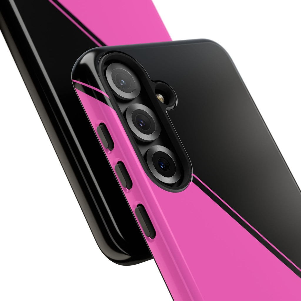 Pink/Black Two Tone Custom Initials Case