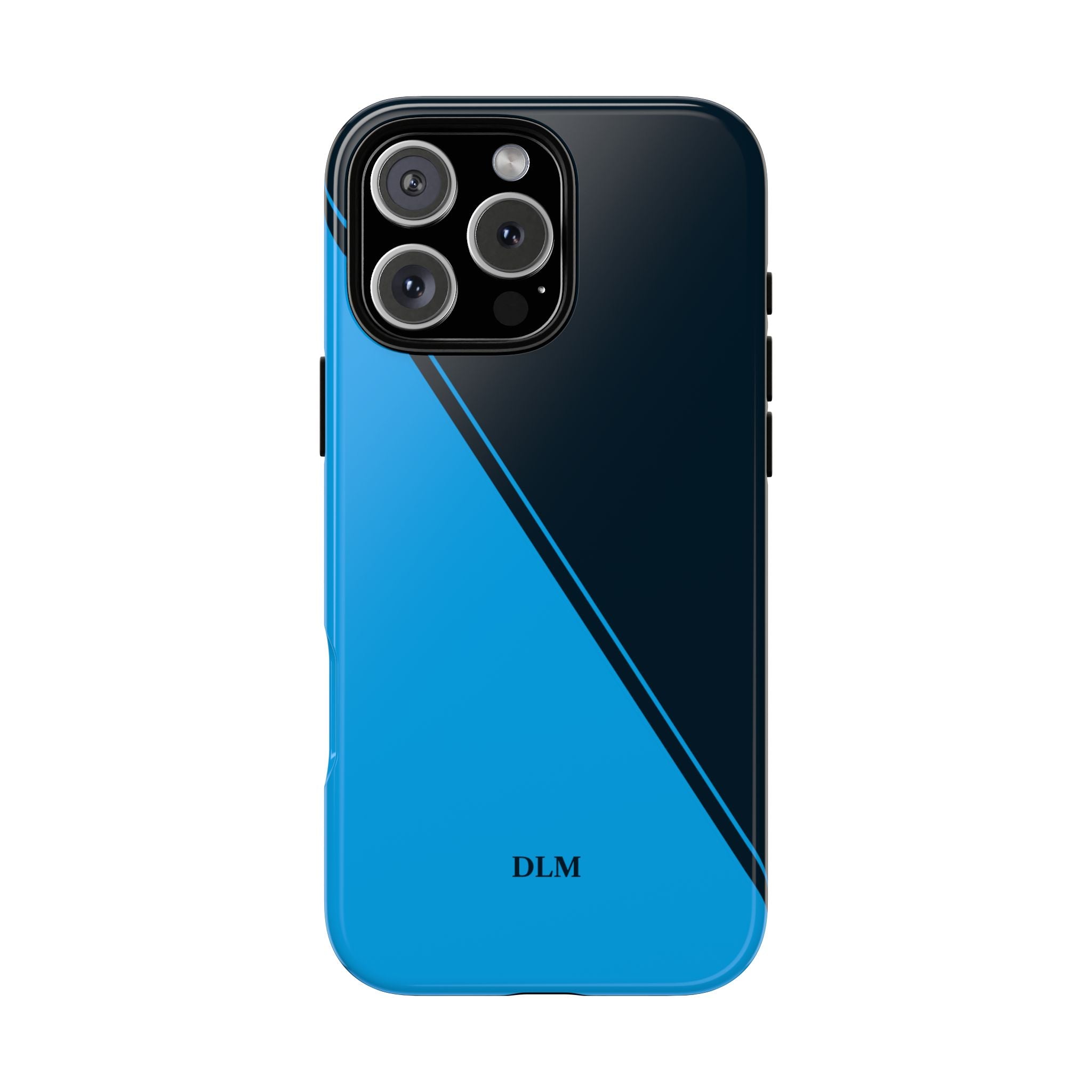 Blues Two Tone Custom Initials Case