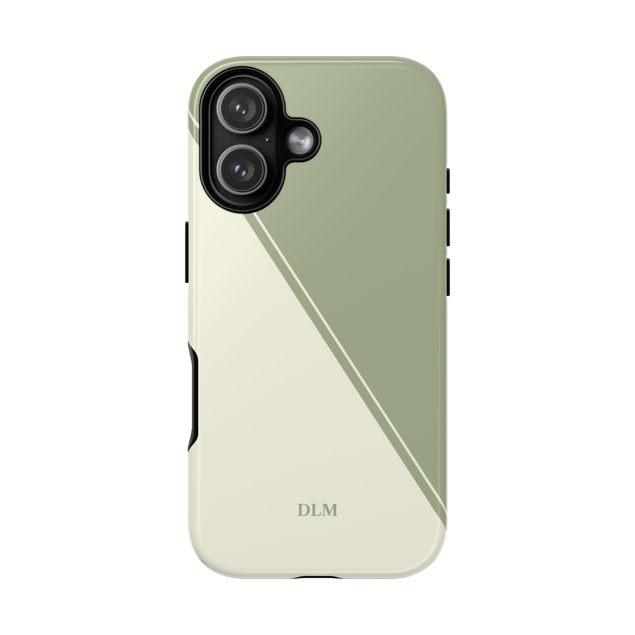 Matcha Two Tone Custom Initials Case