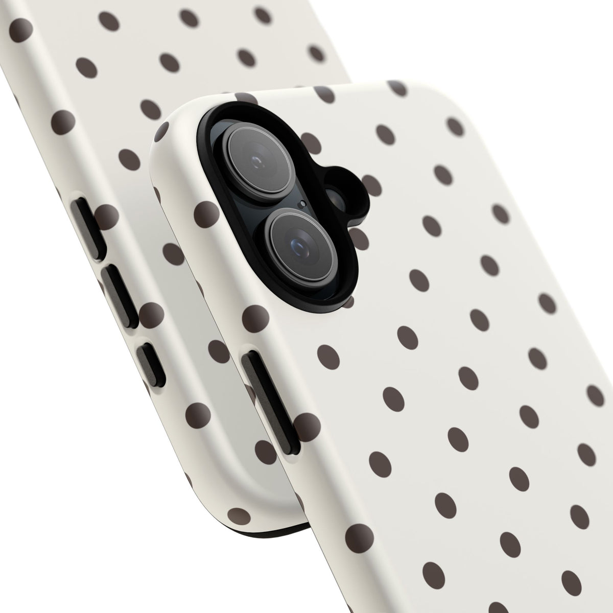 Creamy Mocha Personalised Polka Dot Case