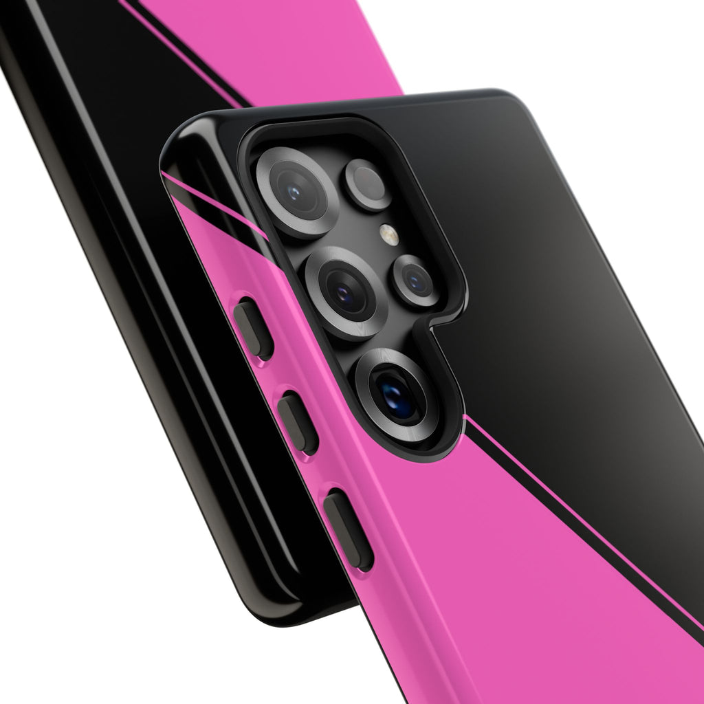 Pink/Black Two Tone Custom Initials Case