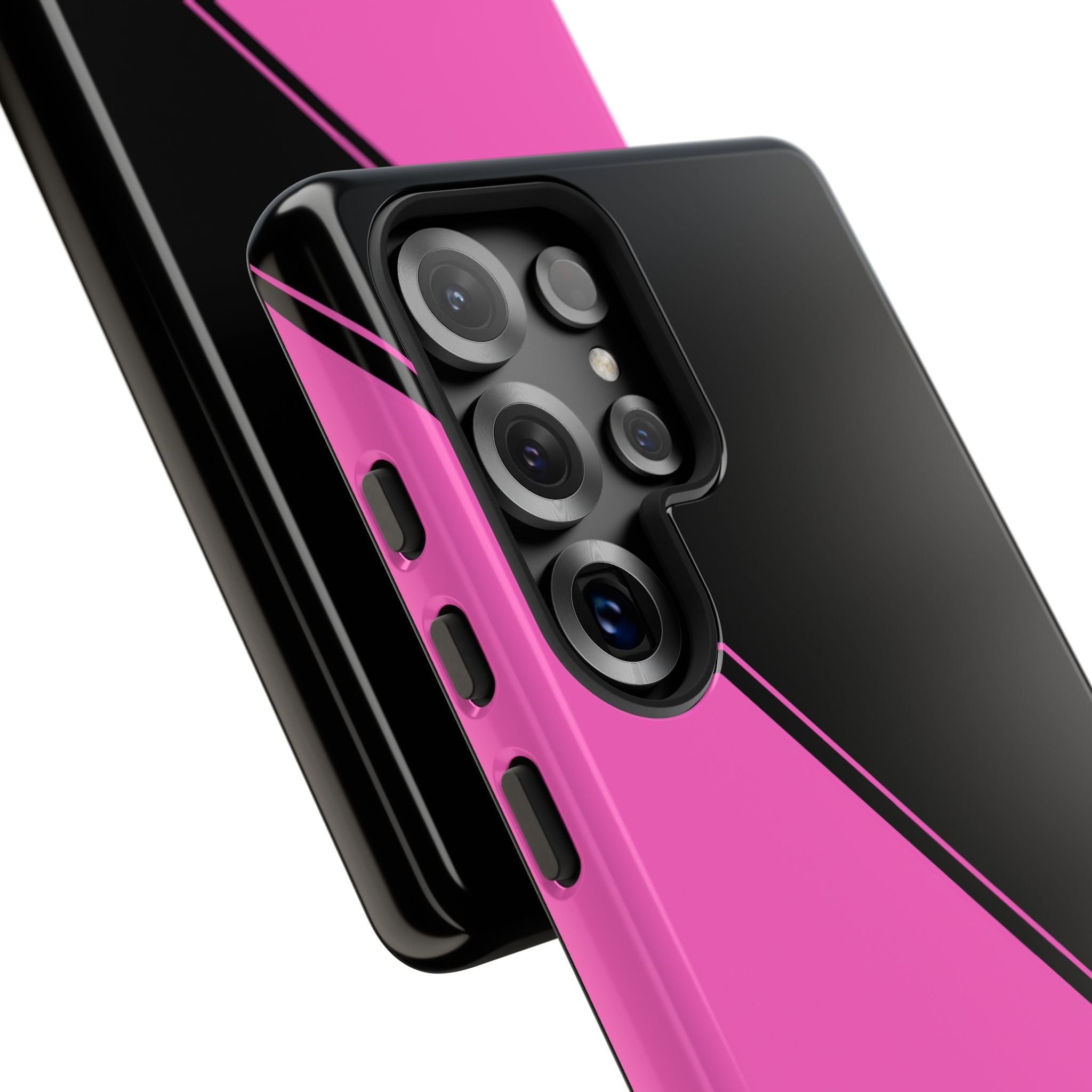 Pink/Black Two Tone Custom Initials Case