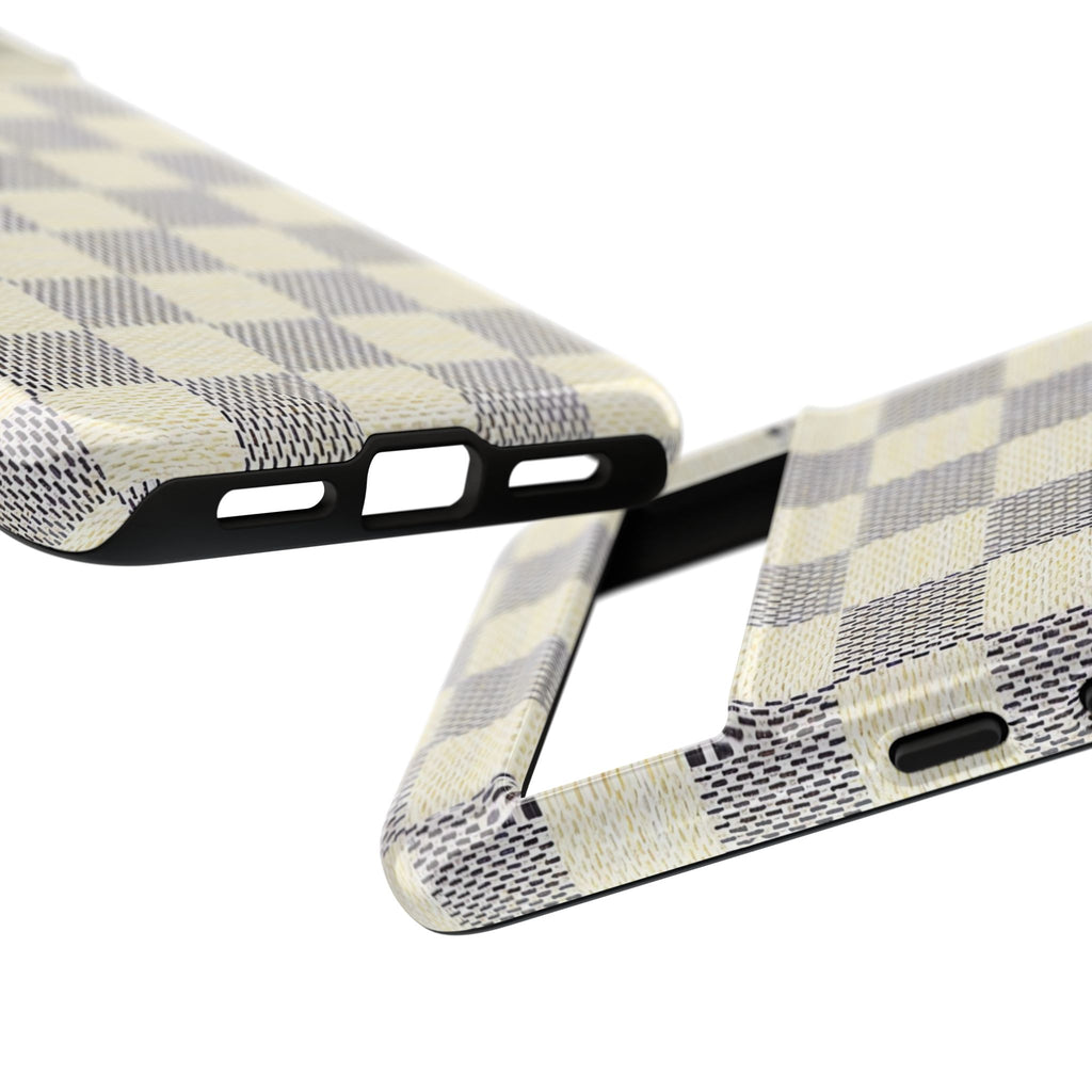 Checkered Cream Phone Case