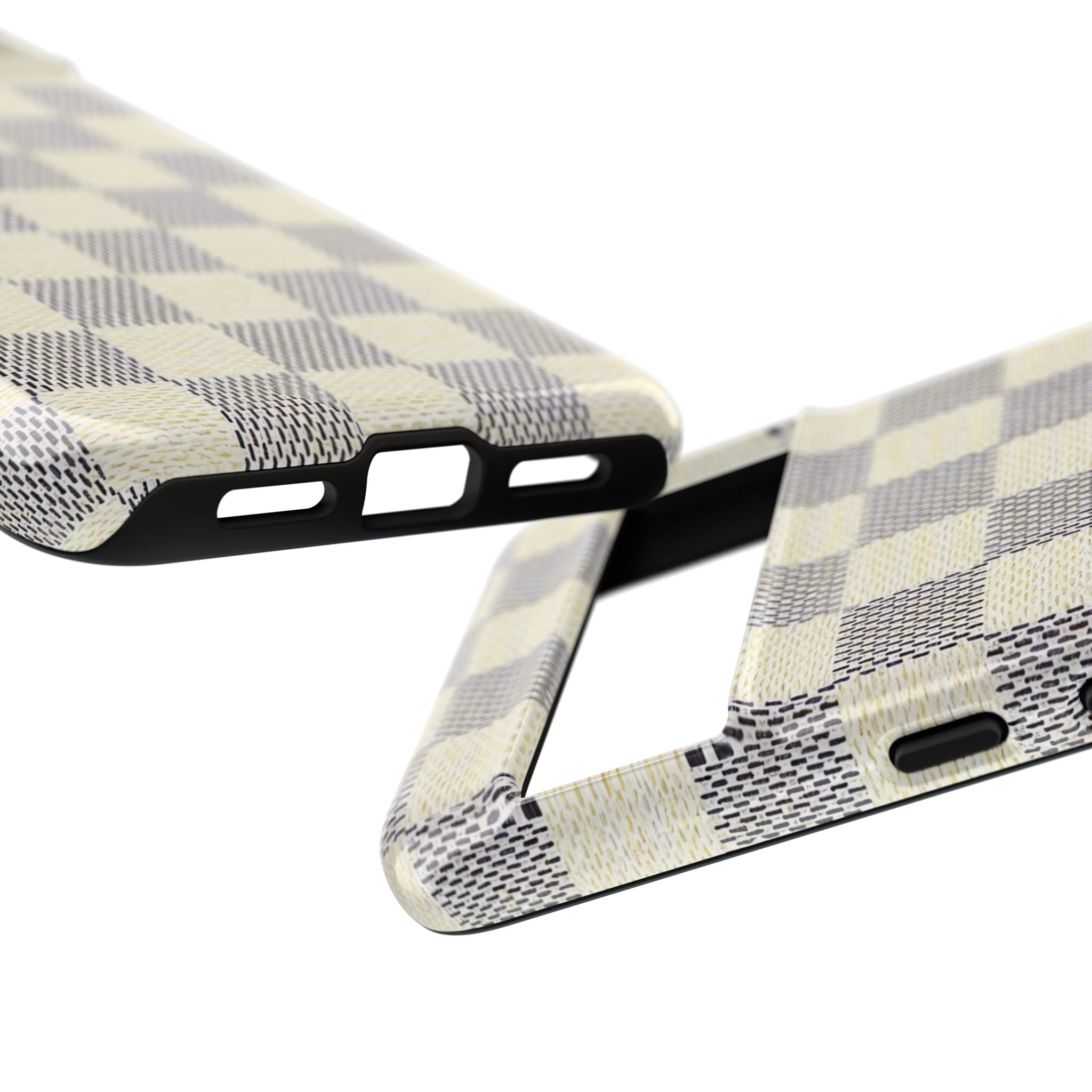 Checkered Cream Phone Case