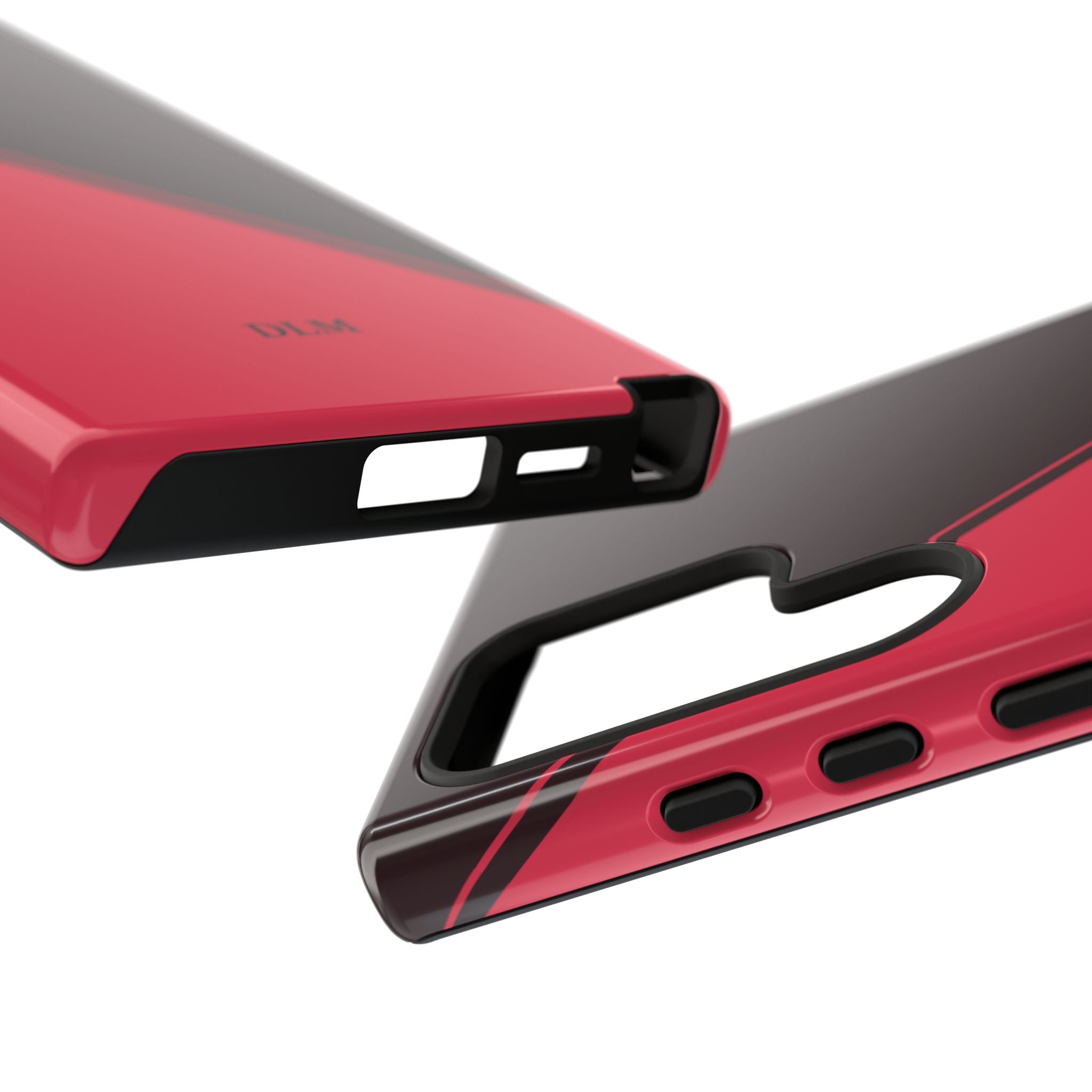 Red/Brown Two Tone Custom Initials Case