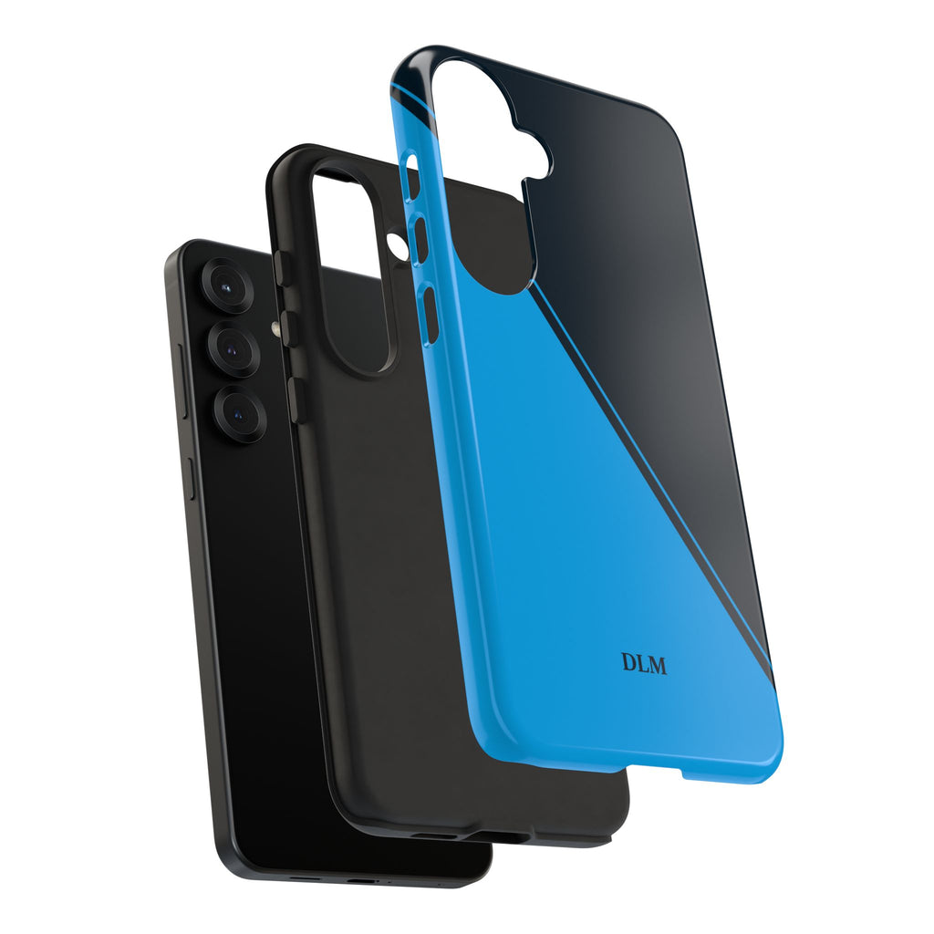 Blues Two Tone Custom Initials Case
