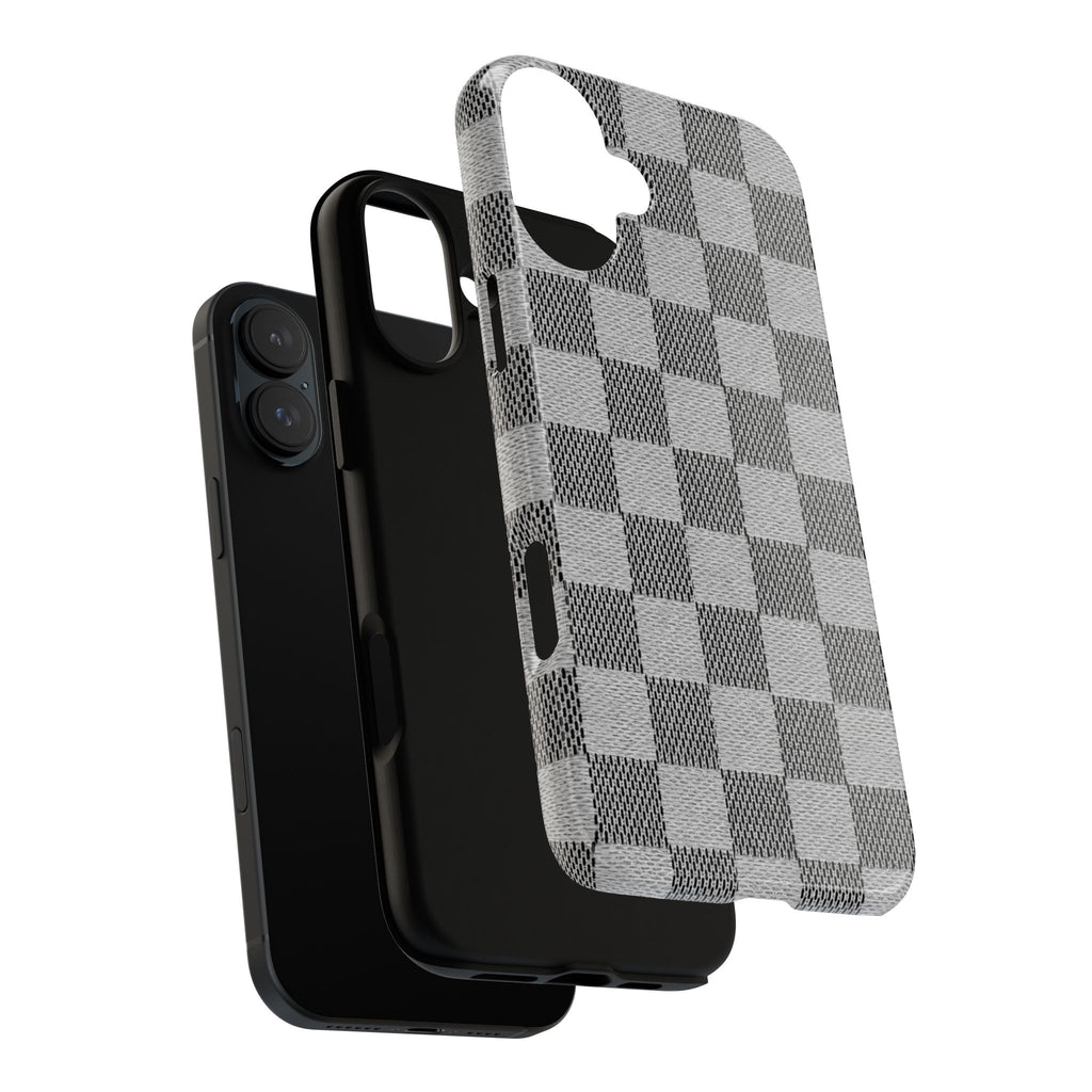 Checkered Grey Phone Case