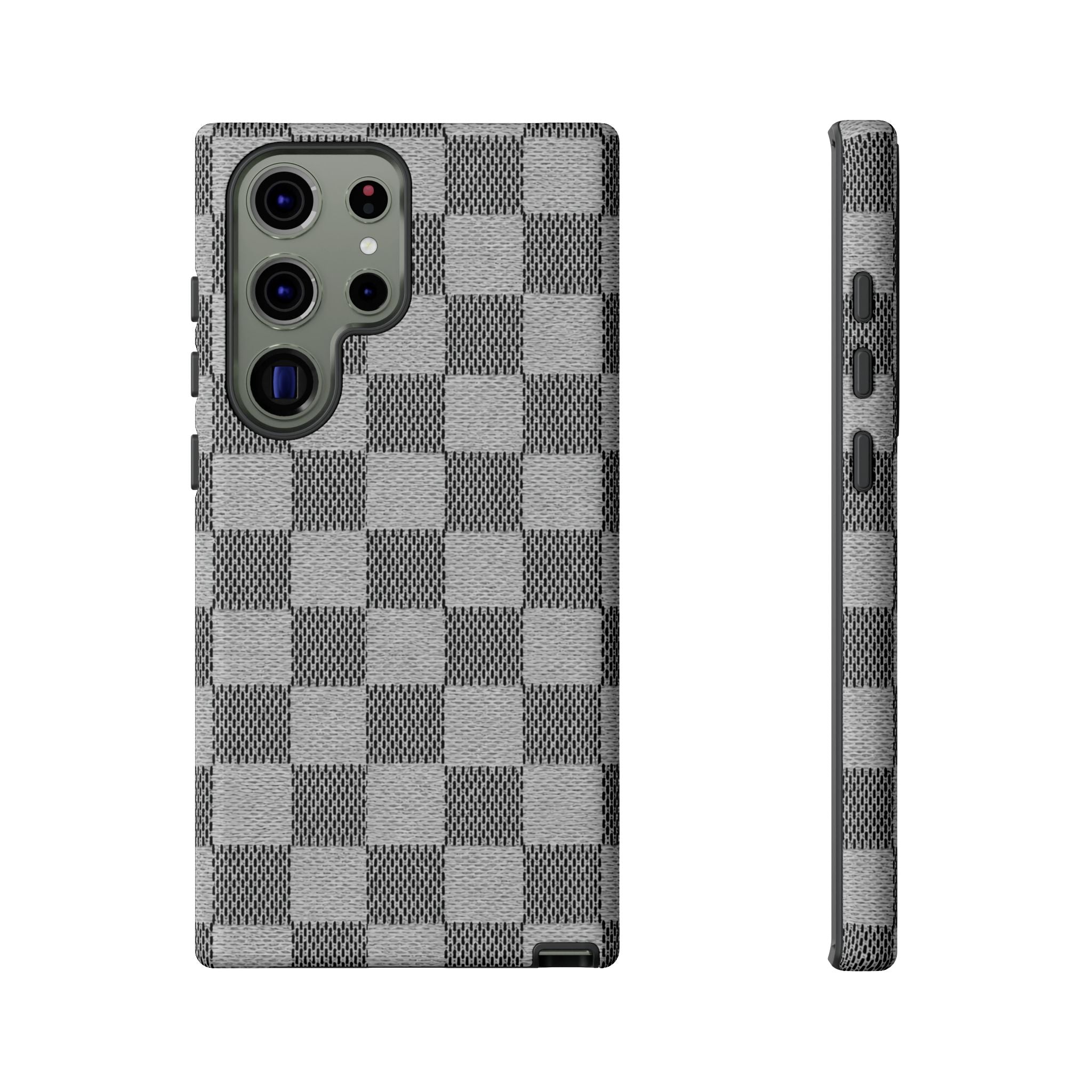 Checkered Grey Phone Case