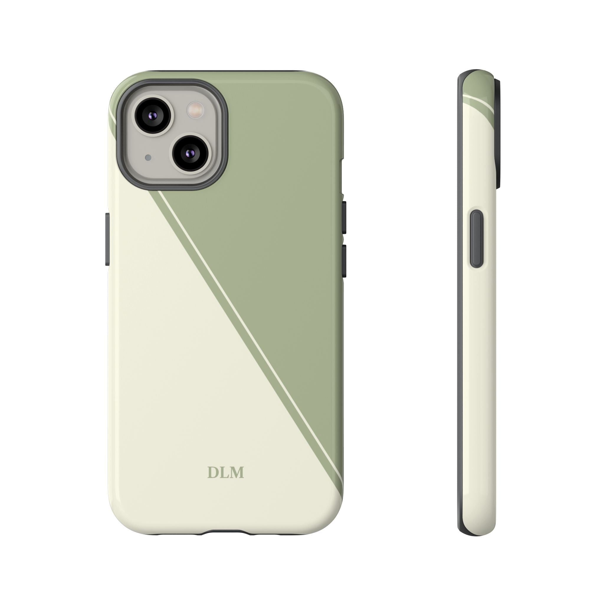 Matcha Two Tone Custom Initials Case