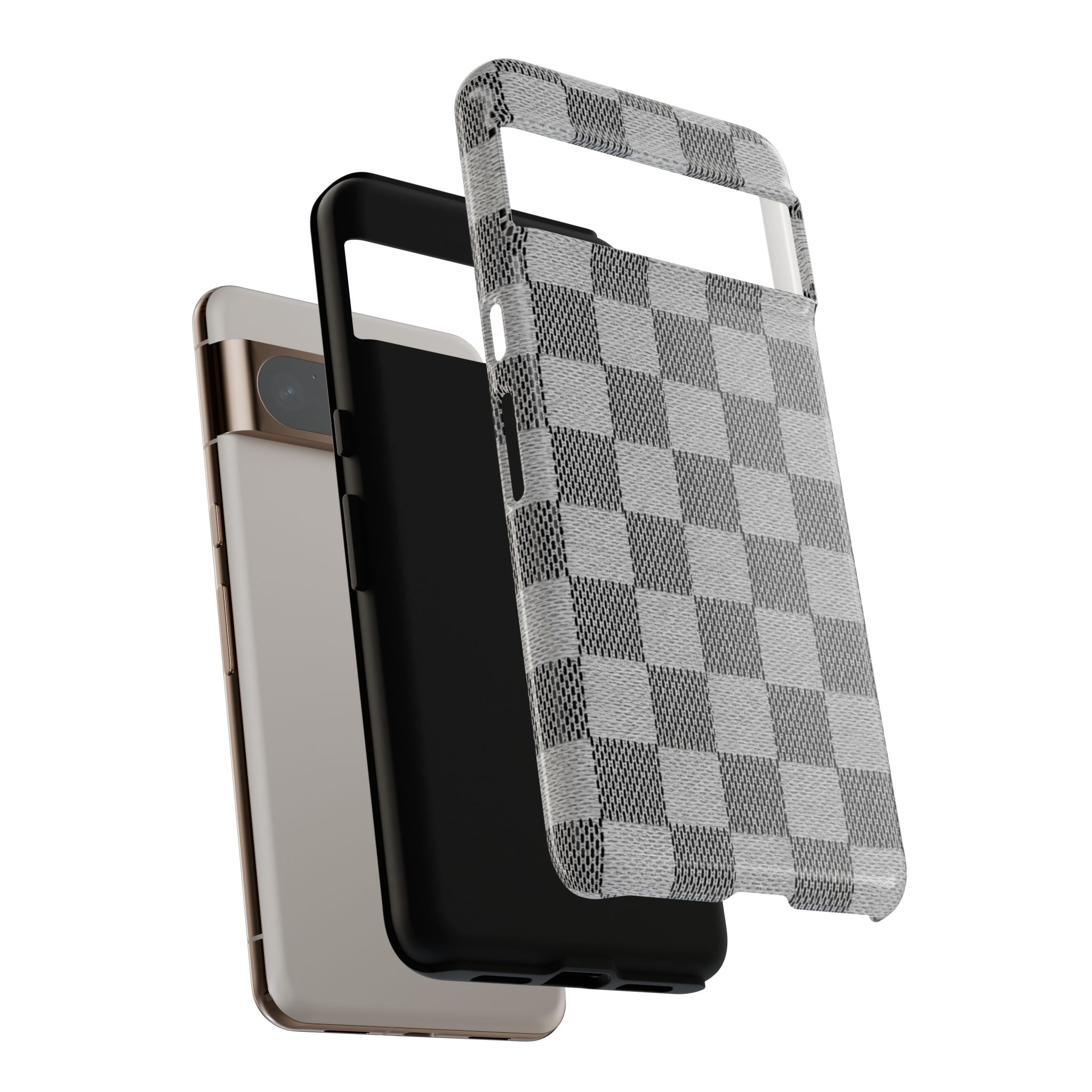Checkered Grey Phone Case