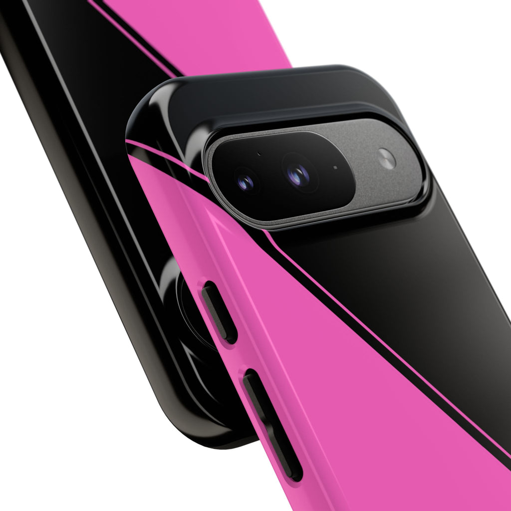 Pink/Black Two Tone Custom Initials Case