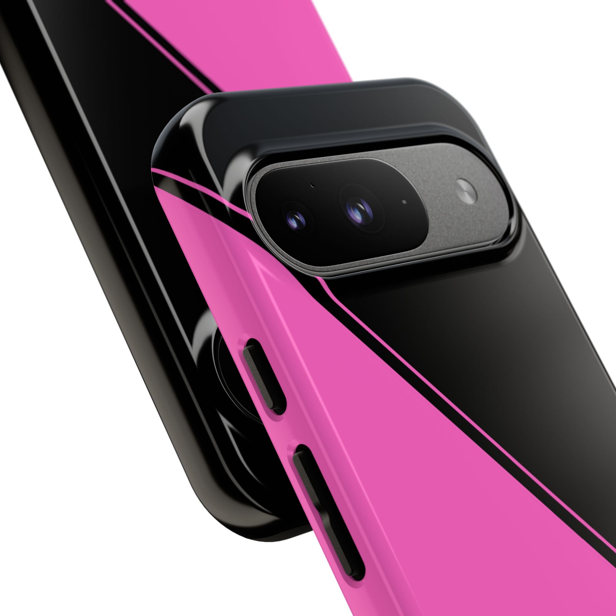 Pink/Black Two Tone Custom Initials Case
