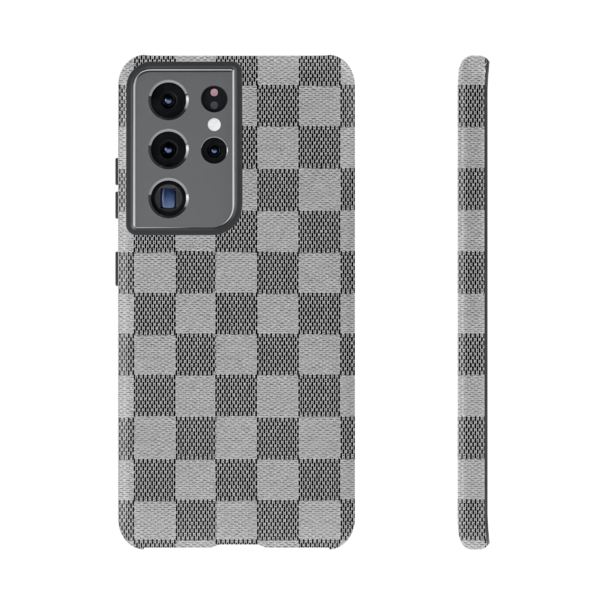 Checkered Grey Phone Case
