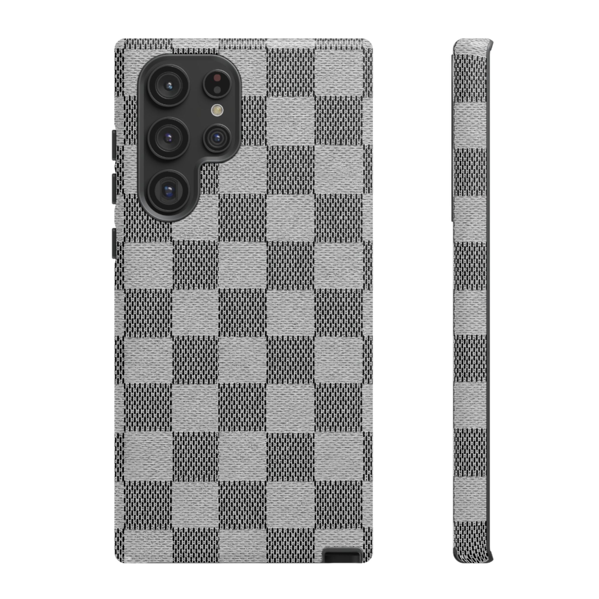 Checkered Grey Phone Case