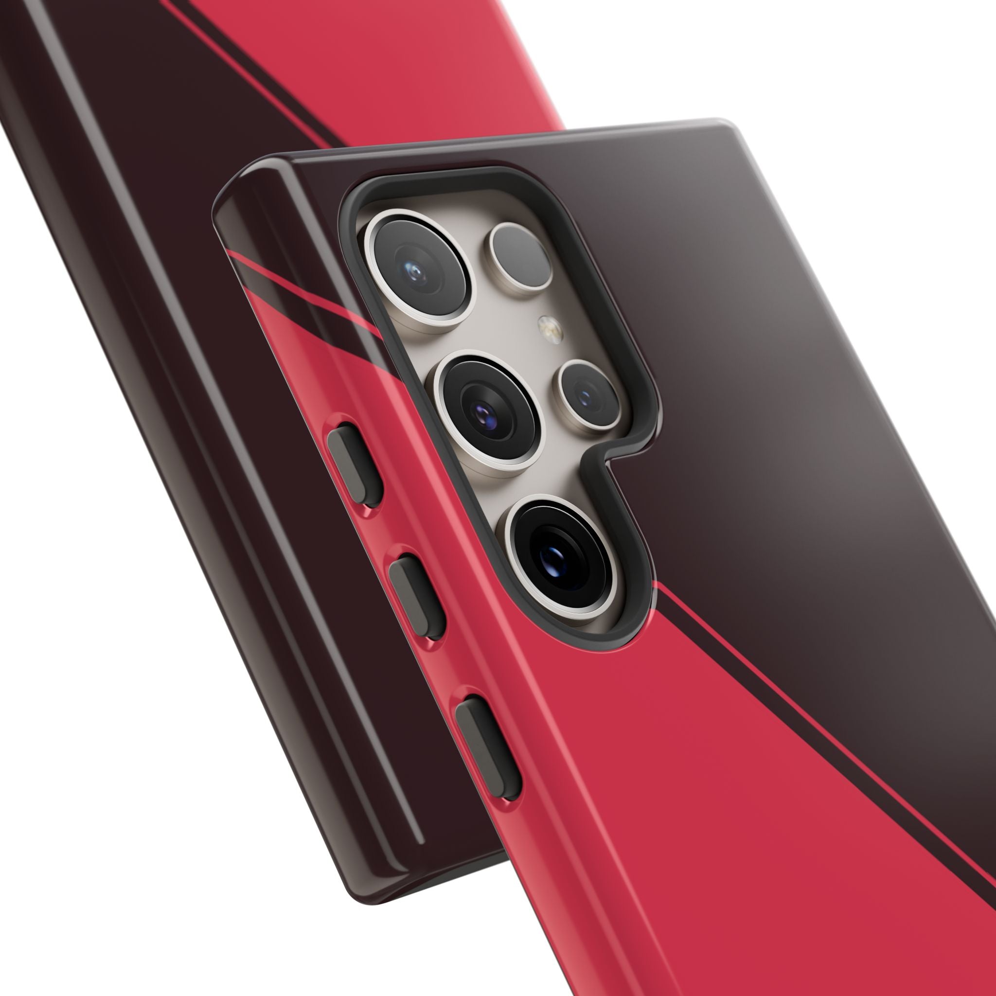 Red/Brown Two Tone Custom Initials Case