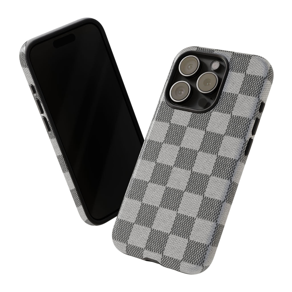 Checkered Grey Phone Case
