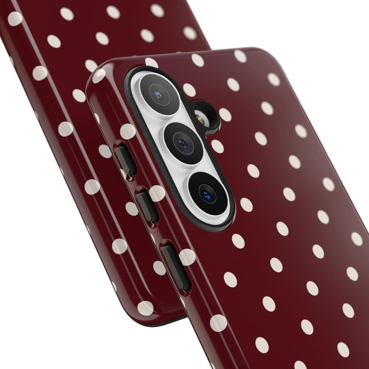 Cranberry Cream Personalised Polka Dot Case