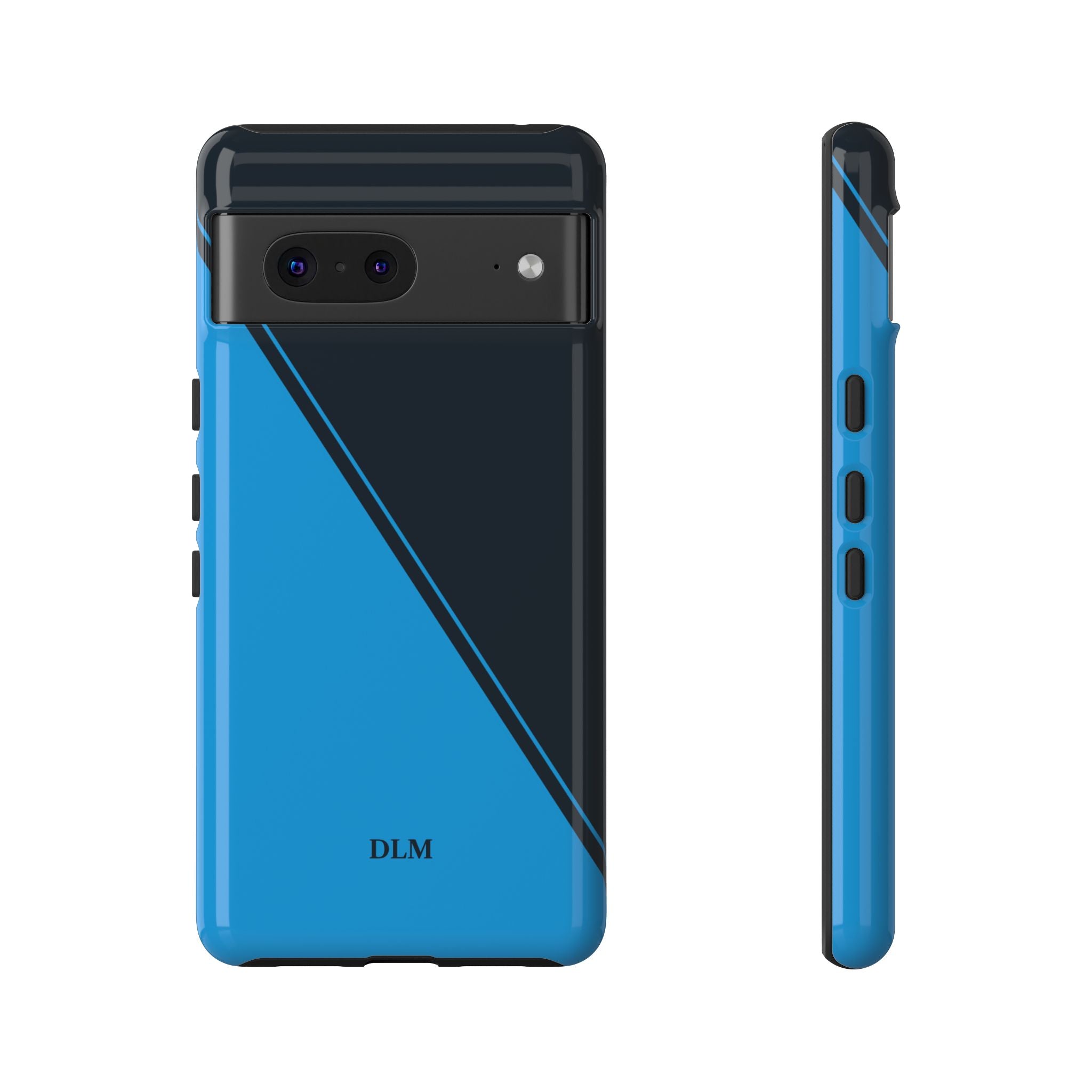 Blues Two Tone Custom Initials Case