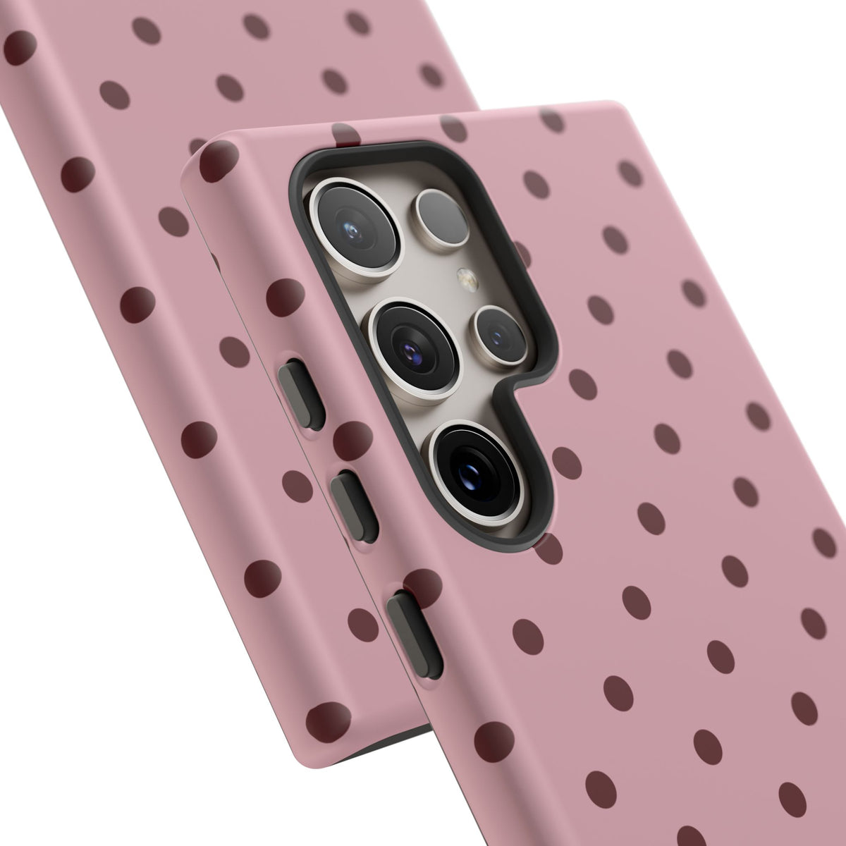 Berry Blush Personalised Polka Dot Case