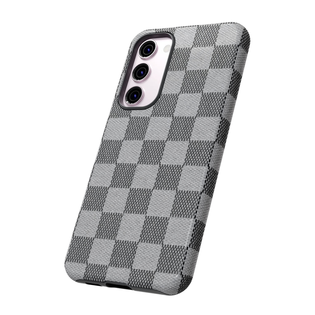 Checkered Grey Phone Case
