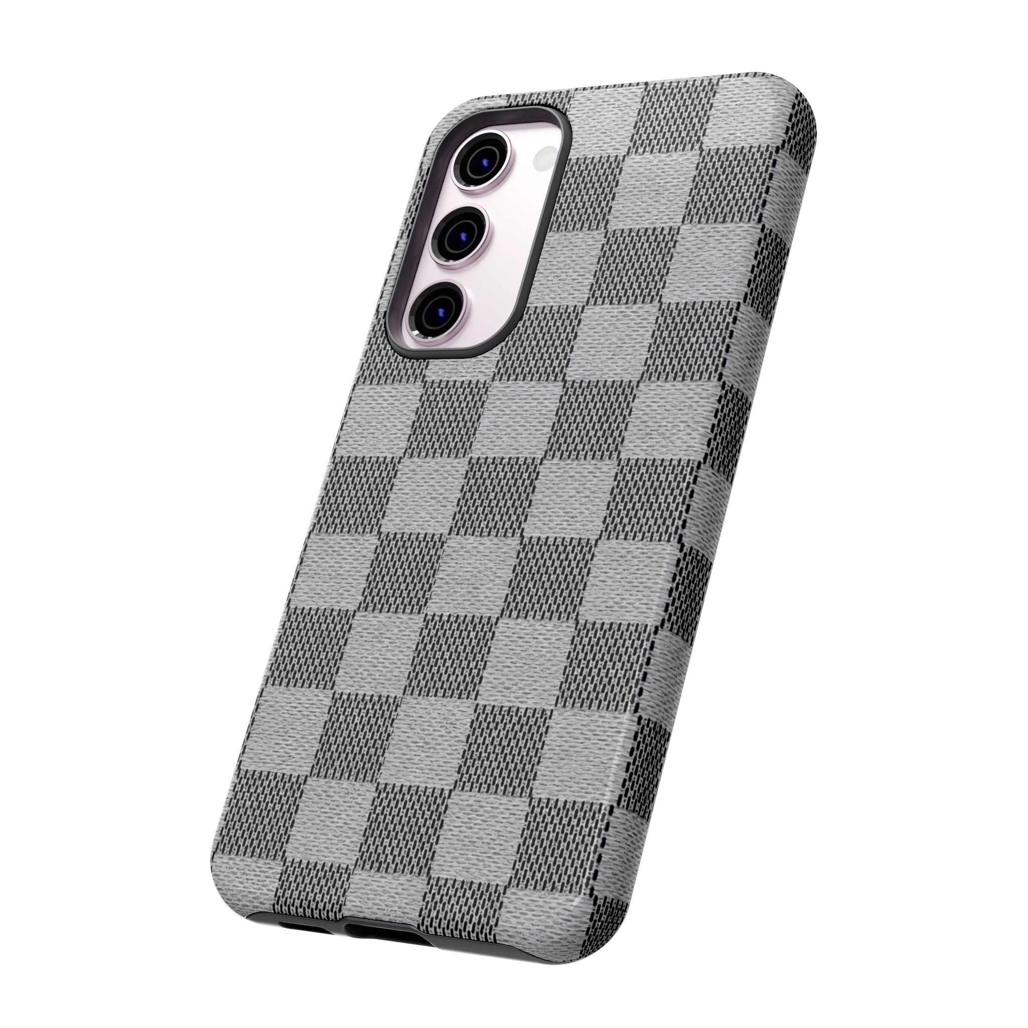 Checkered Grey Phone Case