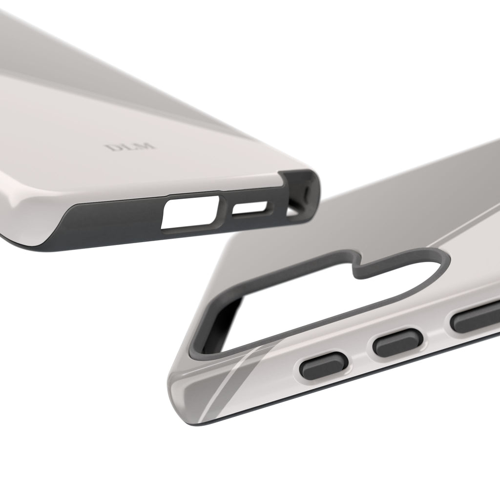 Grey Two Tone Case Custom Initials Case