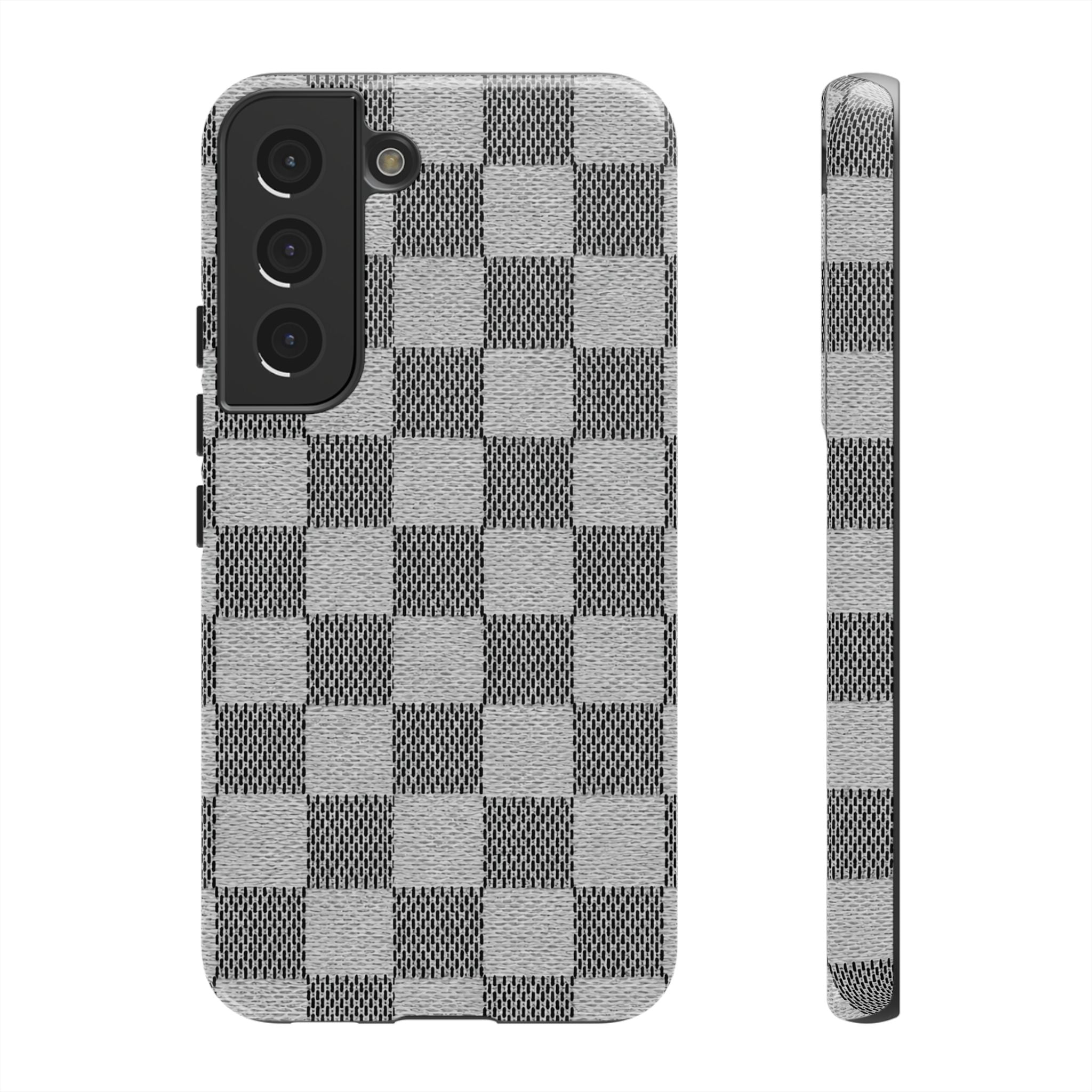 Checkered Grey Phone Case