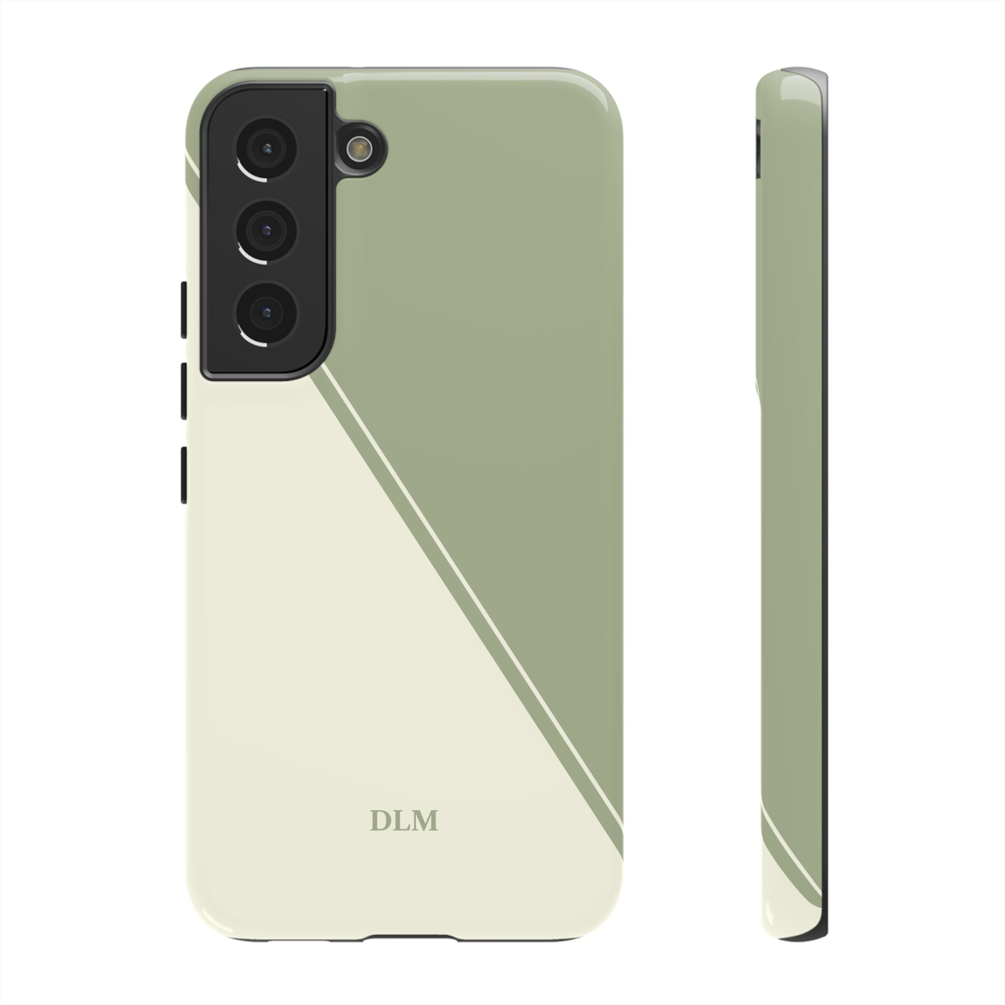 Matcha Two Tone Custom Initials Case