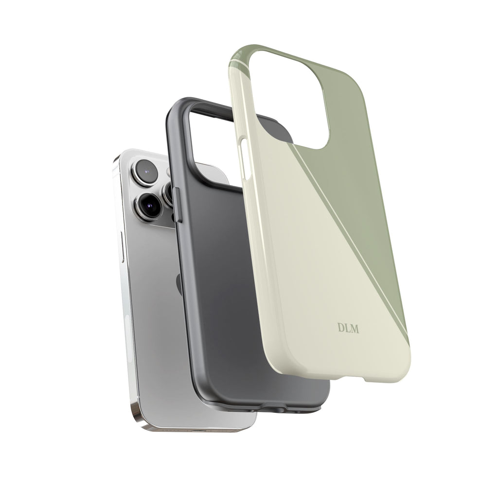 Matcha Two Tone Custom Initials Case