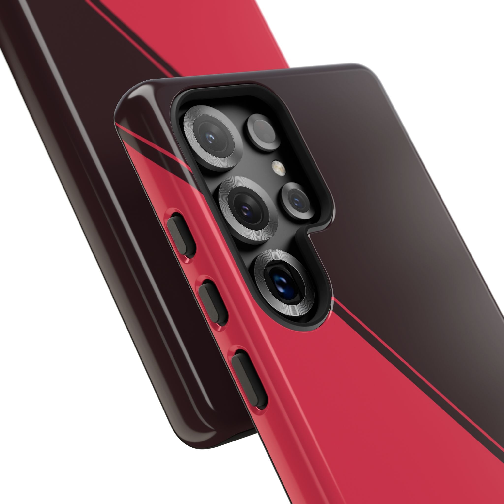 Red/Brown Two Tone Custom Initials Case