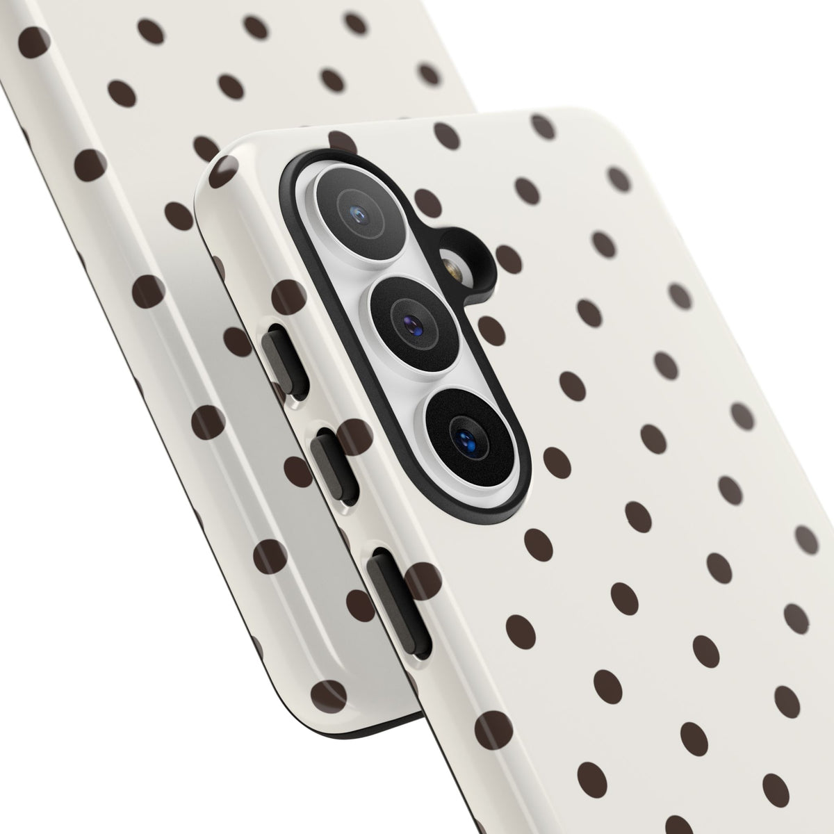 Creamy Mocha Personalised Polka Dot Case