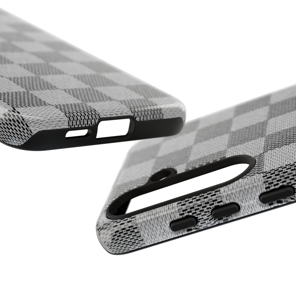 Checkered Grey Phone Case