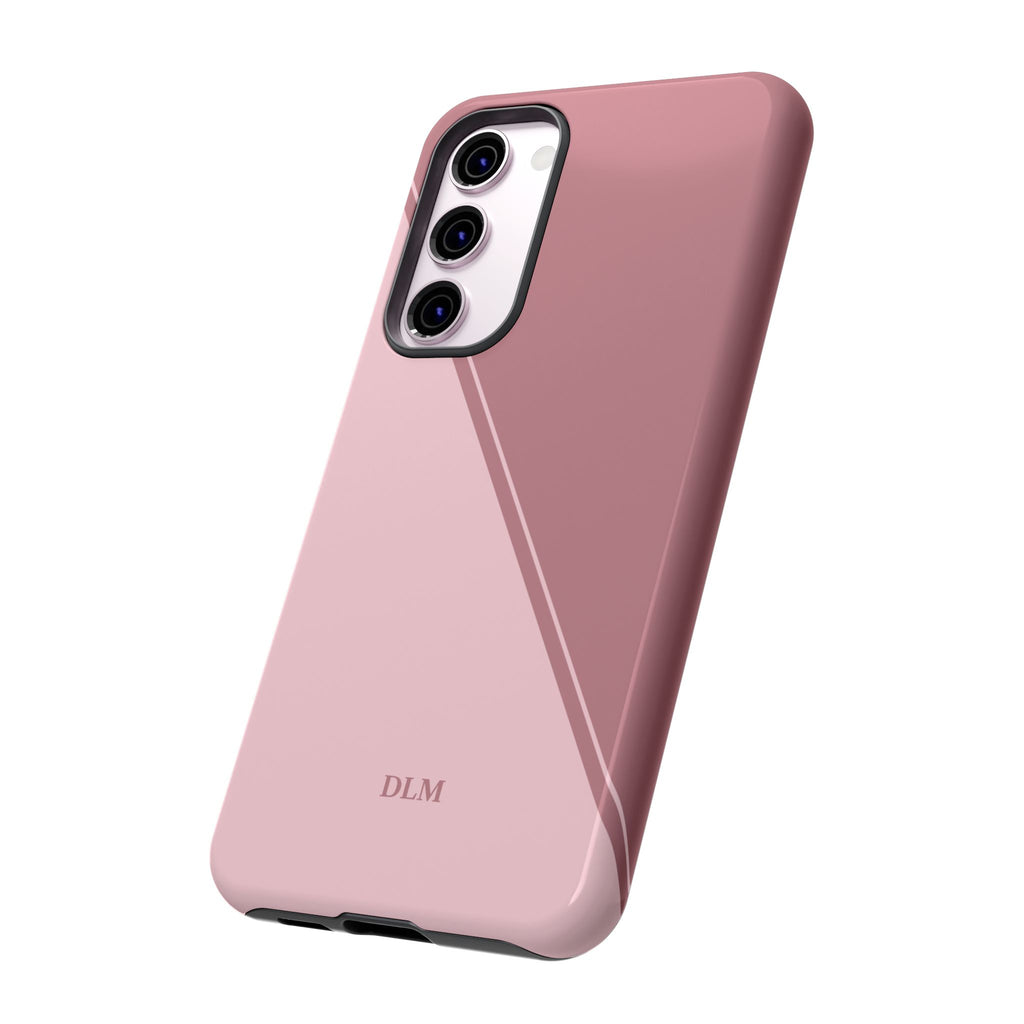 Pinks Two Tone Custom Initials Case