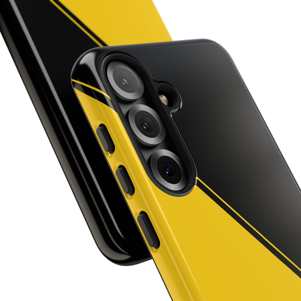 Yellow/Black Two Tone Custom Initials Case