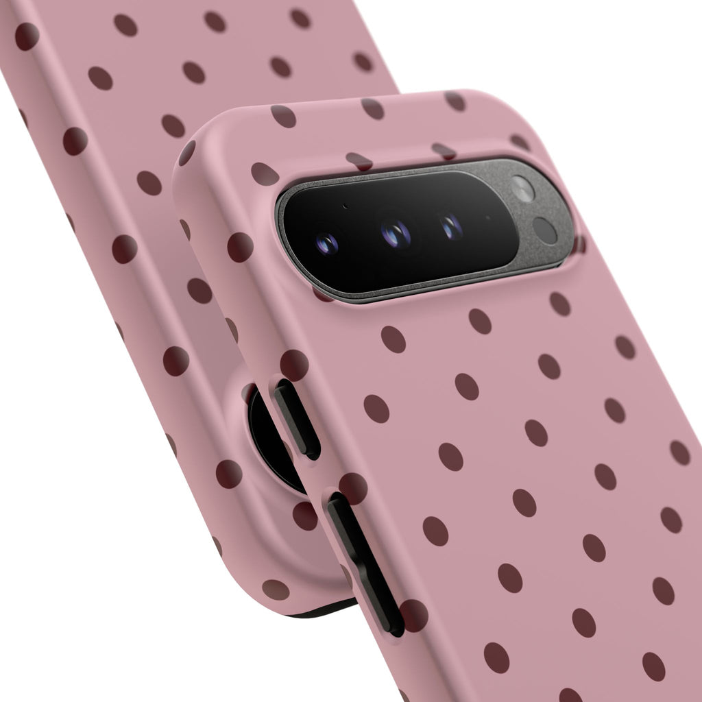 Berry Blush Personalised Polka Dot Case