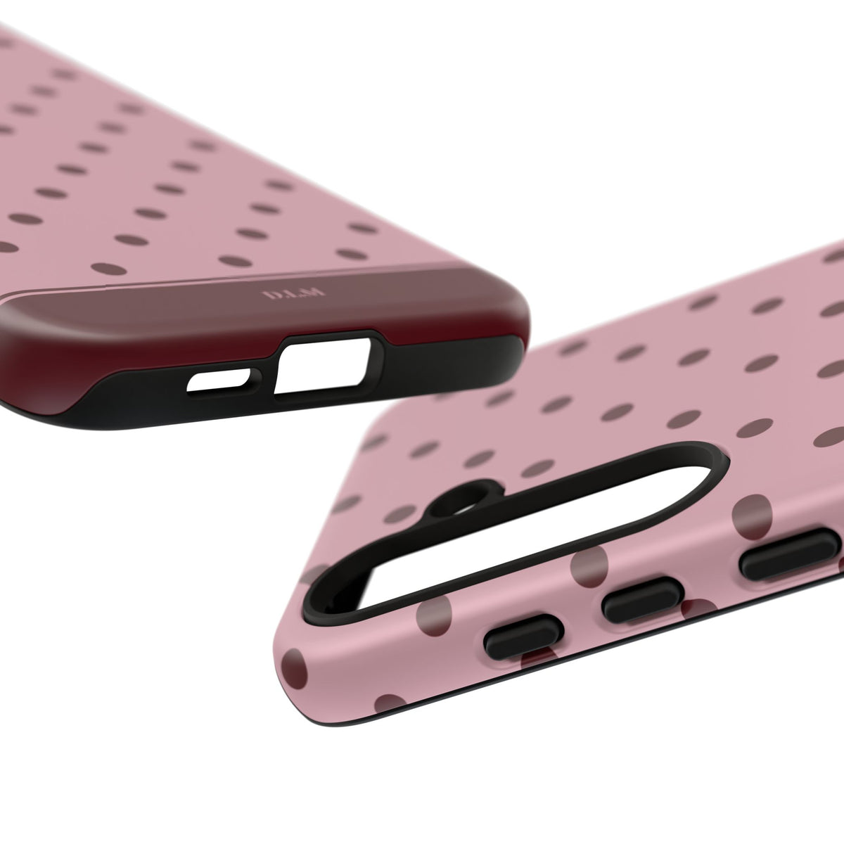 Berry Blush Personalised Polka Dot Case