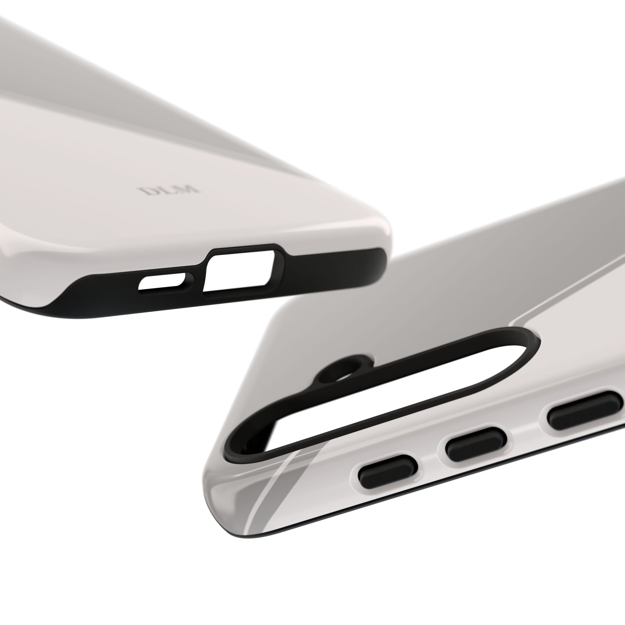 Grey Two Tone Case Custom Initials Case