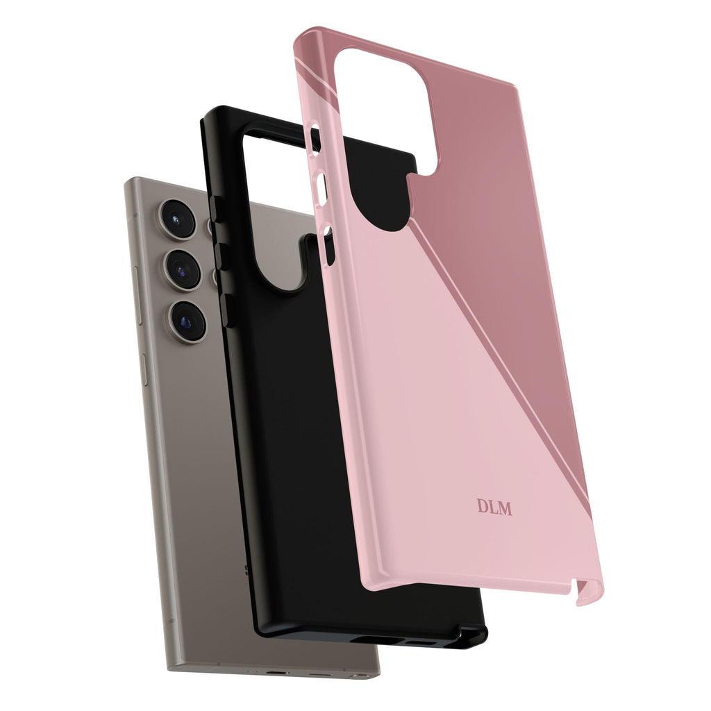 Pinks Two Tone Custom Initials Case