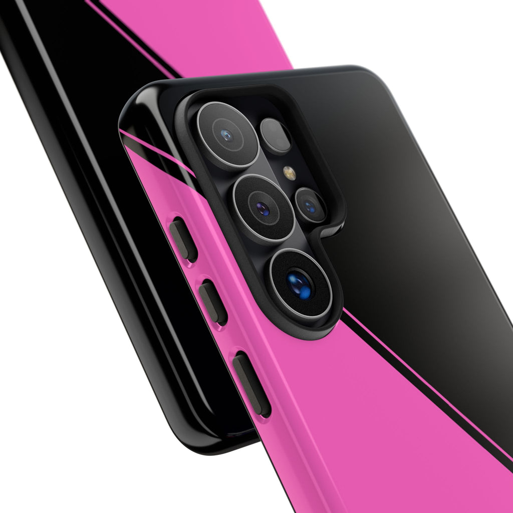 Pink/Black Two Tone Custom Initials Case
