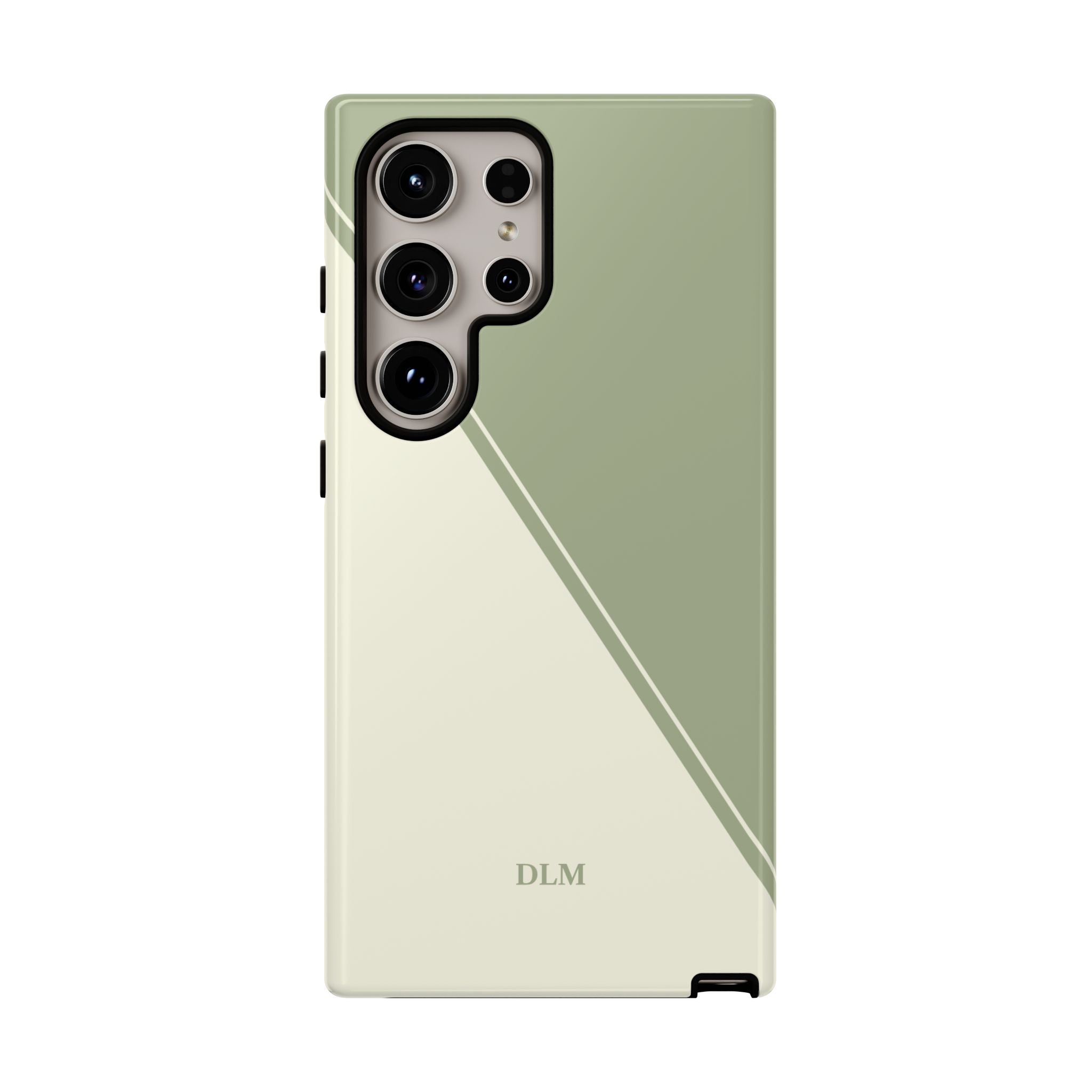 Matcha Two Tone Custom Initials Case