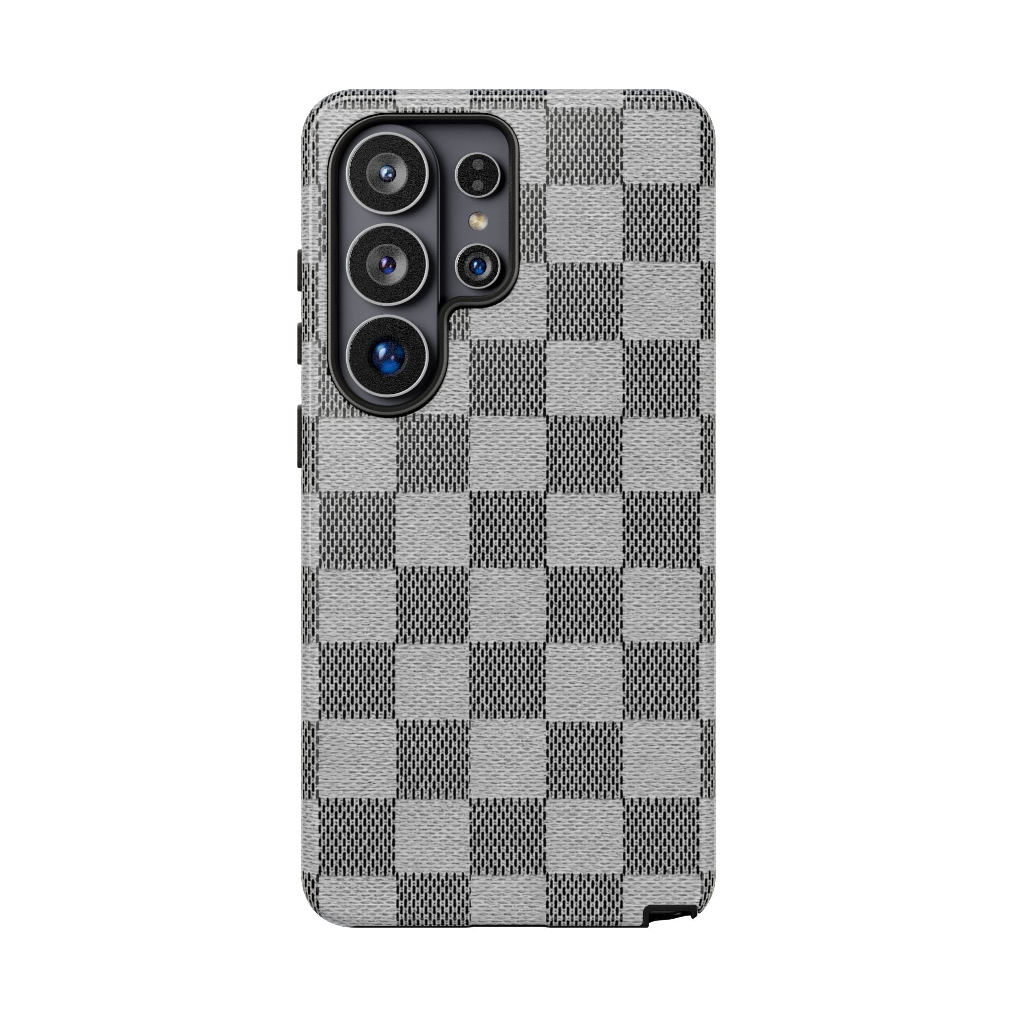 Checkered Grey Phone Case
